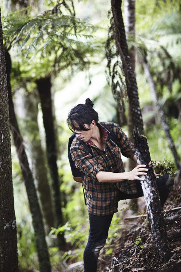 Moique Fiso foraging native plants for her Hiakai pop up dinner by Monique Fiso. Food; Cooking; Food photography; Food photographer; Eat, Hiakai, Maori Food, Native Cooking, New Zealand, Foraging, Hangi